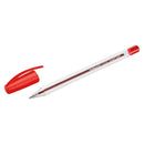 Pelikan Stick Super Soft Boligrafo Trazo 1mm - Tinta Super Fluida - Empuñadura Triangular - Color Rojo (50 unidades)