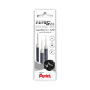 Pentel EnerGel X Pack de 3 Recambios para BL57, BL77, BL107, BL117, BL407, BL2007, BL2507 - Color Negro