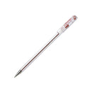 Pentel SuperB Boligrafo de Bola - Punta Fina 0.7mm - Trazo 0.35mm - Tinta con Base de Aceite - Color Rojo