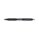 Uni-ball JetStream 101 Boligrafo de Tinta - Punta Bola 0.7mm - Trazo 0.35mm aprox. - Tinta de Secado Instantaneo - Grip de Goma - Color Negro