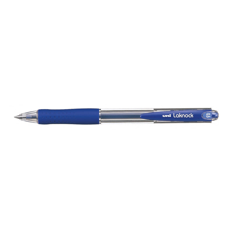 Uni-ball Laknock SN-100(05) Boligrafo de Tinta Base Aceite - Punta de Bola 0.5mm - Tinta Suave y Duradera - Capacidad de Carga Superior - Color Azul