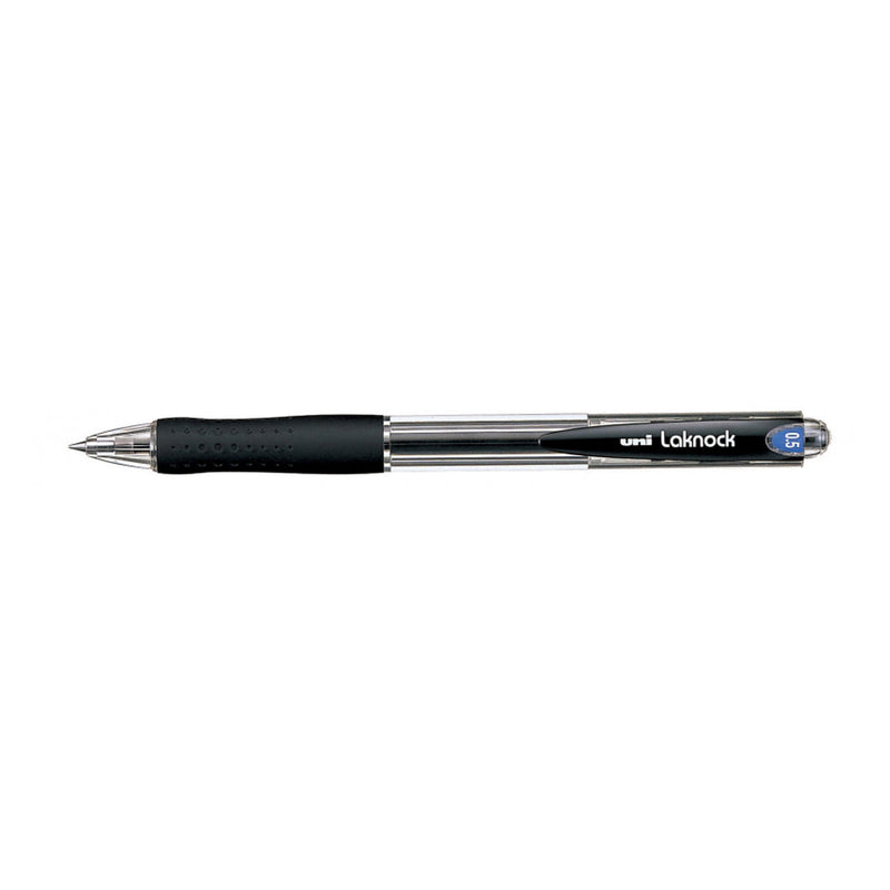Uni-ball Laknock SN-100(05) Boligrafo de Tinta Base Aceite - Punta de Bola 0.5mm - Tinta Suave y Duradera - Cuerpo de Plastico - Color Negro