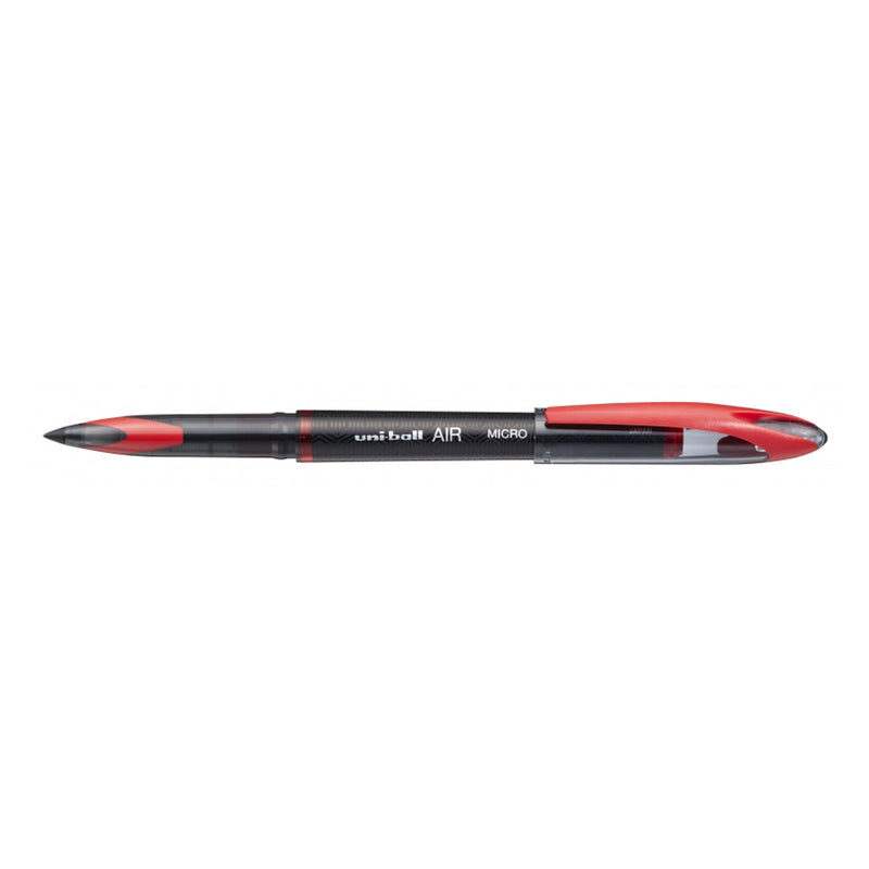 Uni-ball AIR MICRO UBA-188-M Rollerball - Punta de Bola 0.5mm - Escribe como Pluma Estilografica - Tinta Pigmentada Resistente al Agua y Luz - Color Rojo