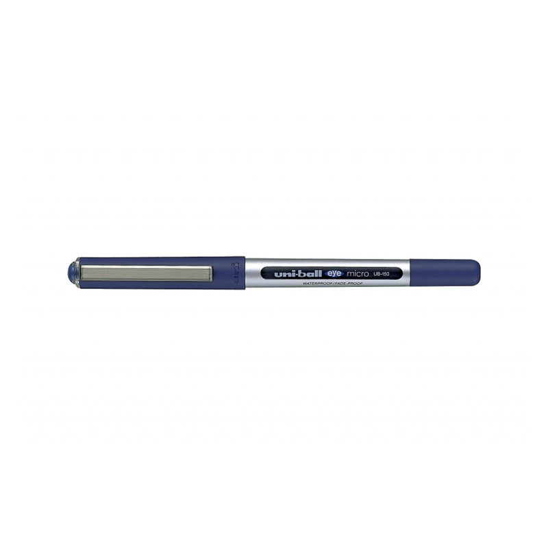 Uni-ball Eye Micro UB-150 Boligrafo de Tinta Liquida - Punta de Bola 0.5mm - Tinta Resistente al Agua y Luz - Sistema de Control de Tinta - Color Azul