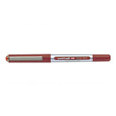 Uni-ball Eye Micro UB-150 Boligrafo de Tinta Liquida - Punta de Bola 0.5mm - Tinta Resistente al Agua y Luz - Sistema de Control de Tinta - Ventana de Nivel de Tinta - Color Rojo