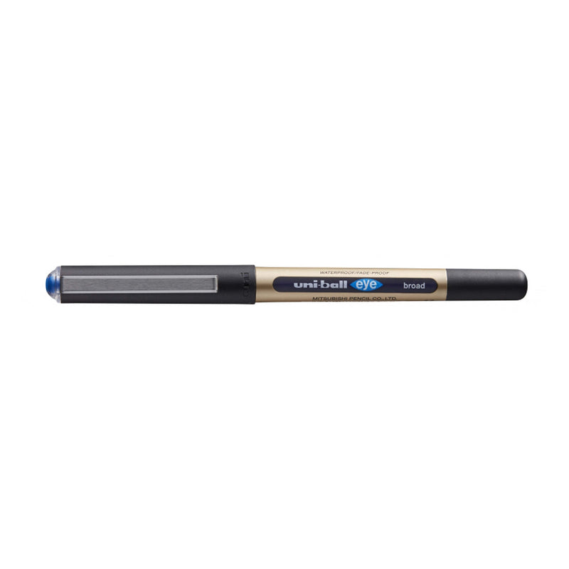 Uni-ball Eye Broad UB-150-10 Boligrafo de Tinta Liquida - Punta de Bola 1mm - Tinta Resistente al Agua y Luz - Sistema de Control de Tinta - Color Azul