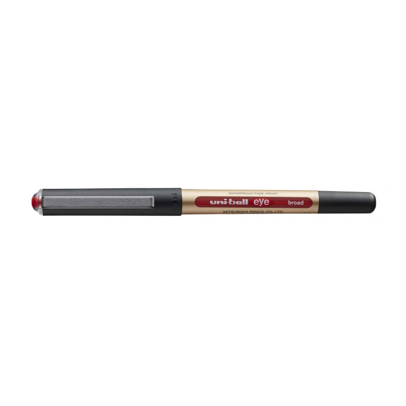 Uni-ball Eye Broad UB-150-10 Boligrafo de Tinta Liquida - Punta de Bola 1mm - Tinta Resistente al Agua y Luz - Sistema de Control de Tinta - Color Rojo