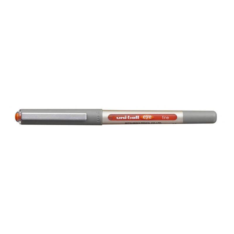 Uni-ball Eye Fine UB-157 Boligrafo de Tinta Liquida - Punta de Bola 0.7mm - Tinta Resistente al Agua y Luz - Sistema de Control de Tinta - Color Naranja
