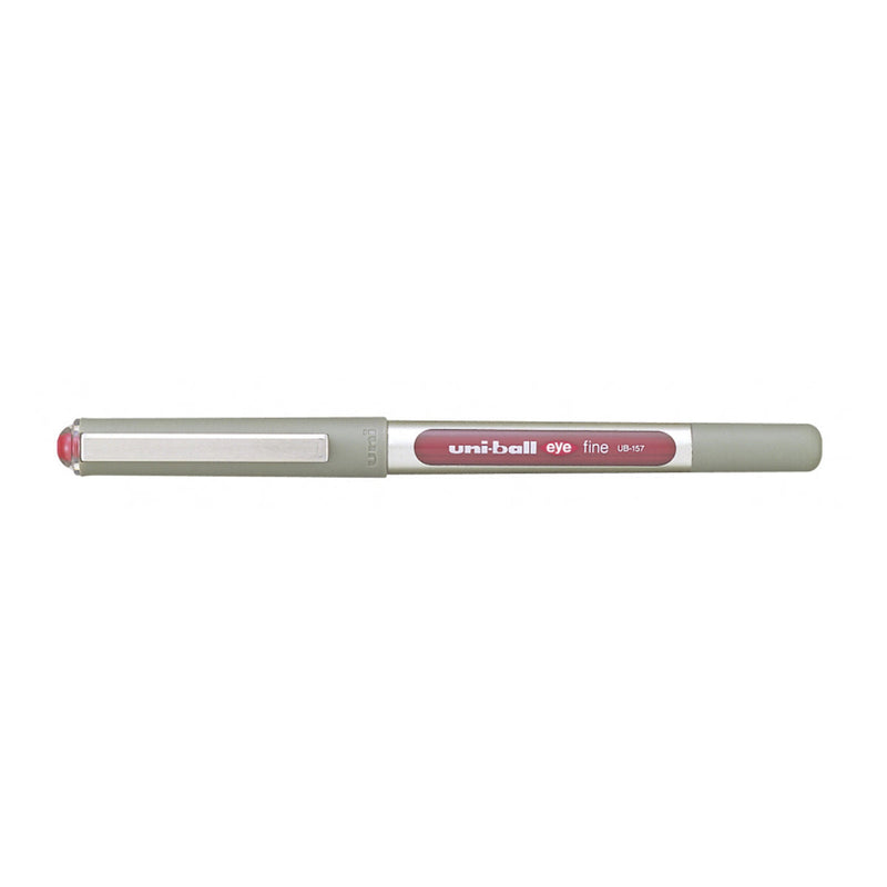 Uni-ball Eye Fine UB-157 Boligrafo de Tinta Liquida - Punta de Bola 0.7mm - Tinta Resistente al Agua y Luz - Sistema de Control de Tinta - Color Vino