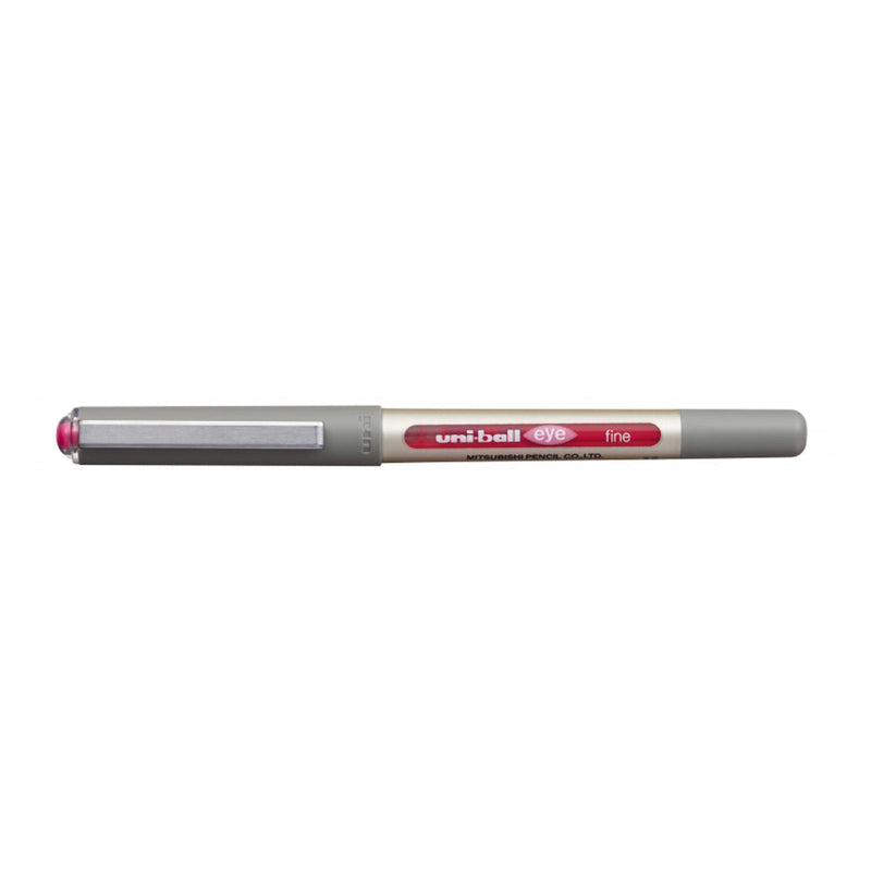 Uni-ball Eye Fine UB-157 Boligrafo de Tinta Liquida - Punta de Bola 0.7mm - Tinta Resistente al Agua y Luz - Sistema de Control de Tinta - Color Rosa