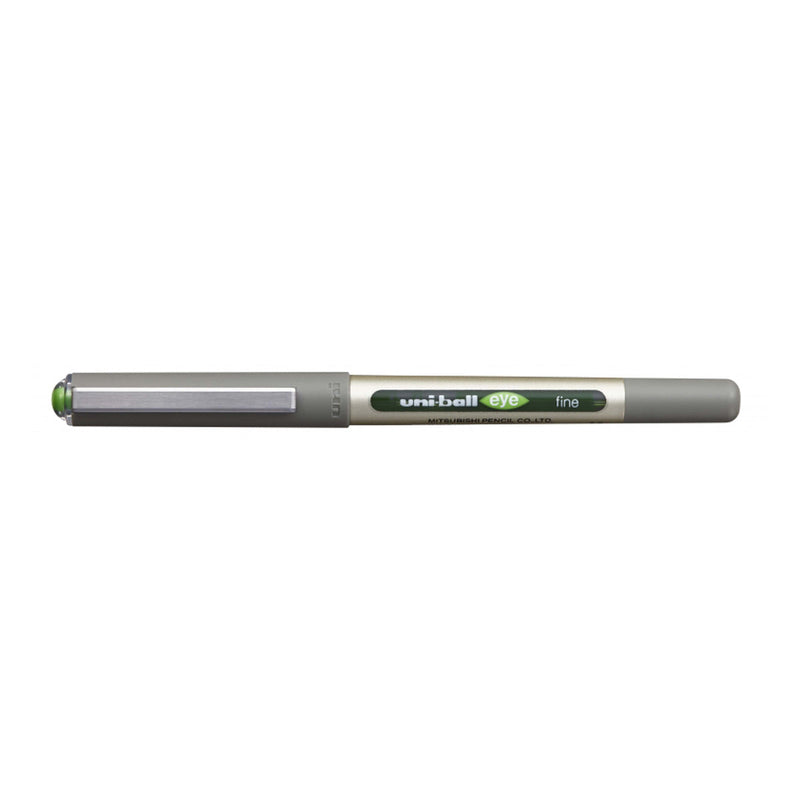 Uni-ball Eye Fine UB-157 Boligrafo de Tinta Liquida - Punta de Bola 0.7mm - Tinta Resistente al Agua y Luz - Sistema de Control de Tinta - Color Verde Claro