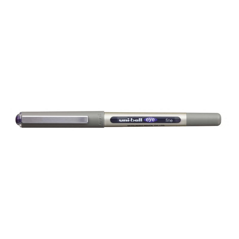 Uni-ball Eye Fine UB-157 Boligrafo de Tinta Liquida - Punta de Bola 0.7mm - Tinta Resistente al Agua y Luz - Sistema de Control de Tinta - Color Violeta