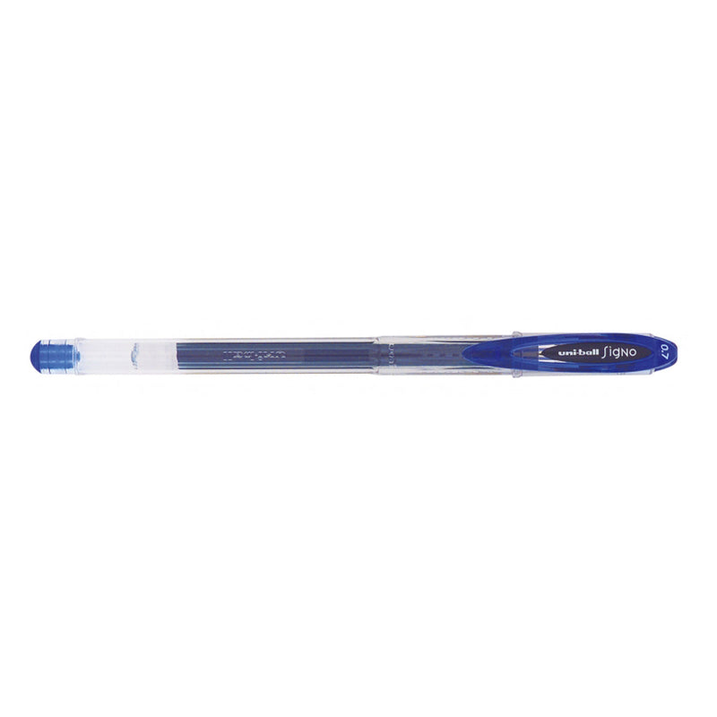 Uni-ball Signo UM-120 Boligrafo de Tinta Gel - Punta de Bola 0.7mm - Tinta Resistente al Agua y Luz - Color Azul