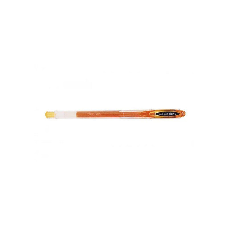 Uni-ball Signo UM-120 Boligrafo de Tinta Gel - Punta de Bola 0.7mm - Tinta Resistente al Agua y Luz - Color Naranja