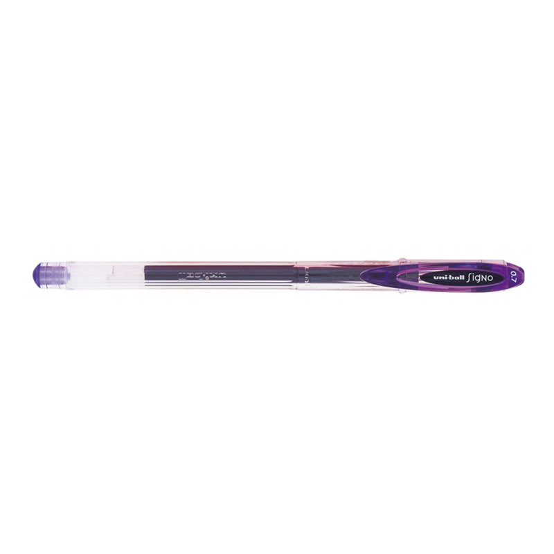 Uni-ball Signo UM-120 Boligrafo de Tinta Gel - Punta de Bola 0.7mm - Tinta Resistente al Agua y Luz - Color Violeta