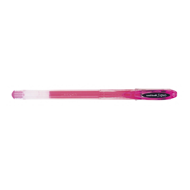 Uni-ball Signo UM-120 Boligrafo de Tinta Gel - Punta de Bola 0.7mm - Tinta Resistente al Agua y Luz - Color Rosa