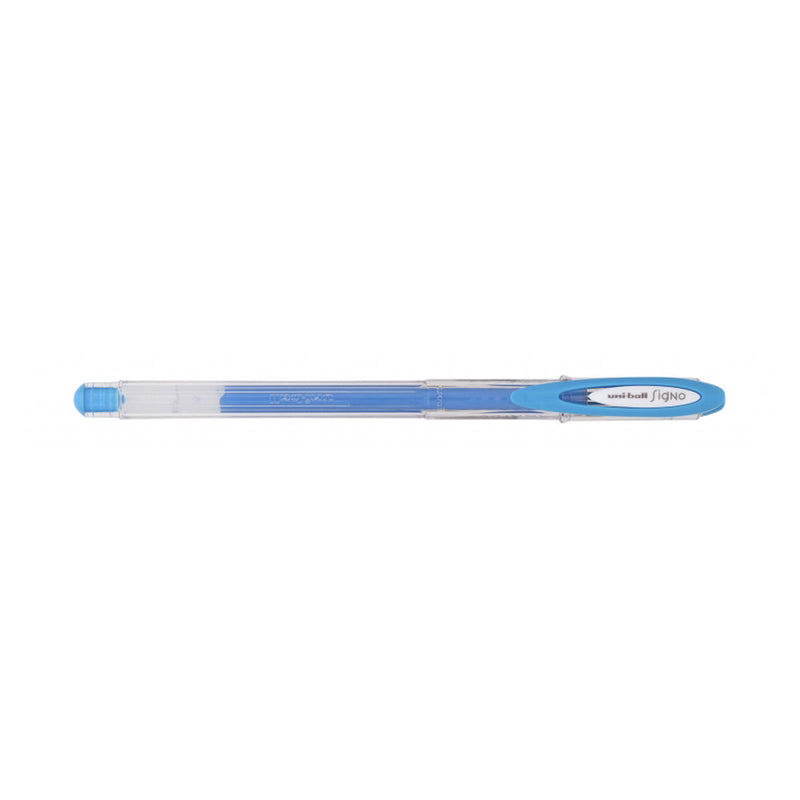 Uni-ball UM-120AC Signo Angelic Boligrafo de Tinta Gel - Punta de Bola 0.7mm - Tinta Resistente al Agua y Luz - Escribe en Papel Negro y Blanco - Color Azul
