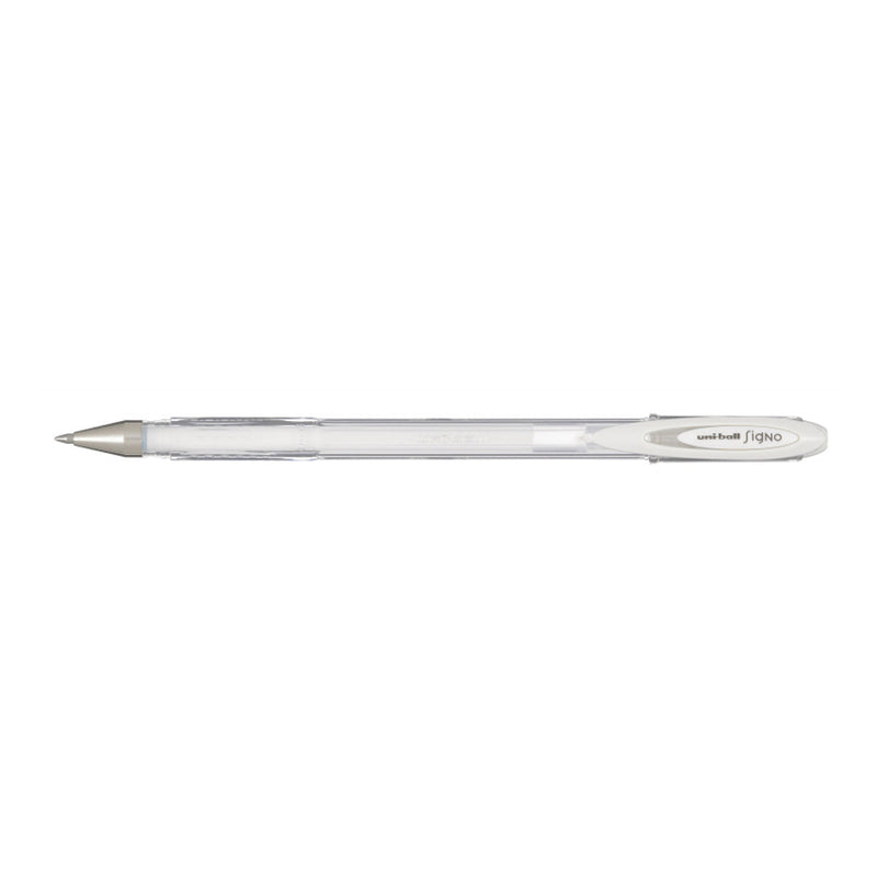 Uni-ball Signo Angelic UM-120AC Boligrafo de Tinta Gel - Punta de Bola 0.7mm - Tinta Resistente al Agua y Luz - Escribe en Papel Negro y Blanco - Color Blanco