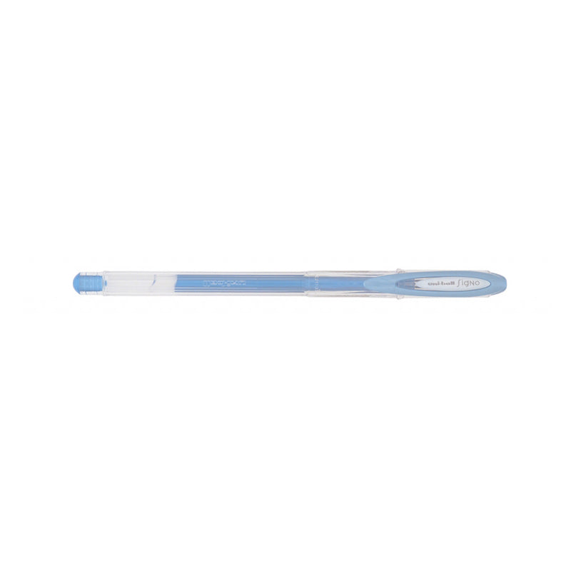 Uni-ball Signo Noble Metal UM-120NM Boligrafo de Tinta Gel - Punta de Bola 0.8mm - Tinta Resistente al Agua y Luz - Escribe en Papel Negro y Blanco - Color Azul