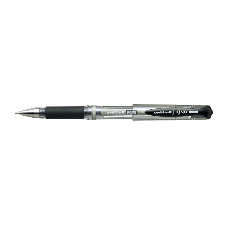 Uni-ball Signo Broad UM-153 Roller de Tinta Gel - Punta de Bola 1mm - Sujecion de Caucho - Color Negro