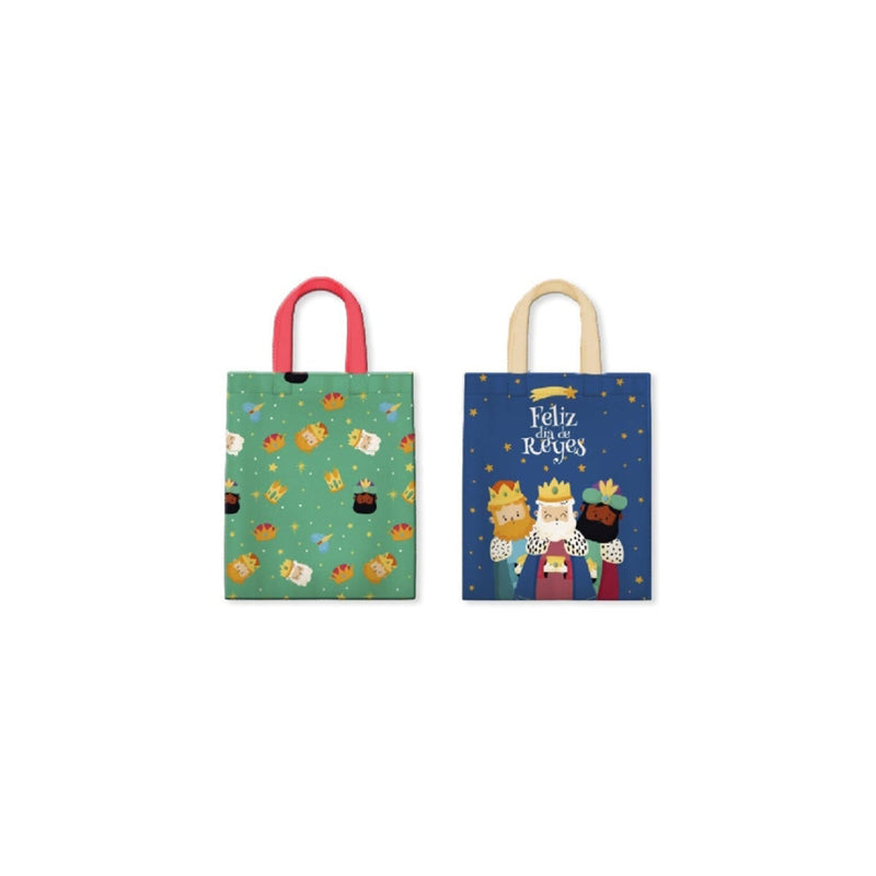 Bismark Bolsa Canvas Carton Reyes Magos - Medidas 38x41cm - 2 Diseños