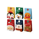 Dohe Navidad Pack de 12 Bolsas de Papel 22x12x8cm - 2 Bolsas por Modelo - Alta Resistencia