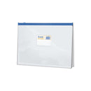 Dohe Bolsa Zipper Apaisada PVC Transparente 200 Micras - Tamaño Folio - Apertura Superior - Cierre Zip Hermetico