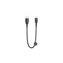 XO Cable NB247 Carga Rapida USB - Micro USB - 6A - 25cm con Clip - Color Negro