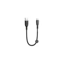 XO Cable NB247 Carga Rapida USB - Tipo C - 6A - 25cm con Clip - Color Negro