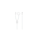 XO Cable USB 2 en 1 - 60W - Tipo C + Carga Magnetica Apple Watch - 1 Metro - Color Blanco