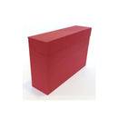 Elba Caja de Transferencia Resistente 39.6x25.4cm - Tapa con Cierre de Seguridad - Asa Ergonomica - Color Rojo Intenso