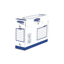 Fellowes Bankers Box Basic Pack de 20 Cajas de Archivo Definitivo A4+ 100mm - Extra Resistente - Montaje Manual - Carton Reciclado Certificacion FSC