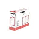 Fellowes Bankers Box Basic Pack de 20 Cajas de Archivo Definitivo A4+ 100mm - Extra Resistente - Montaje Manual - Carton Reciclado Certificacion FSC