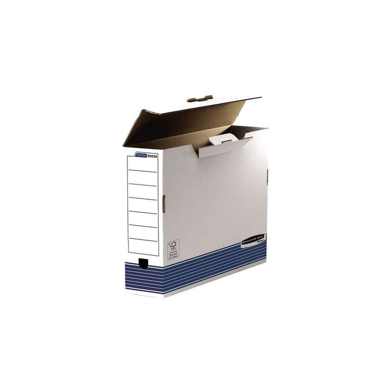 Fellowes Bankers Box Caja de Archivo Definitivo 100mm A3 - Montaje Automatico Fastfold - Carton Reciclado Certificacion FSC