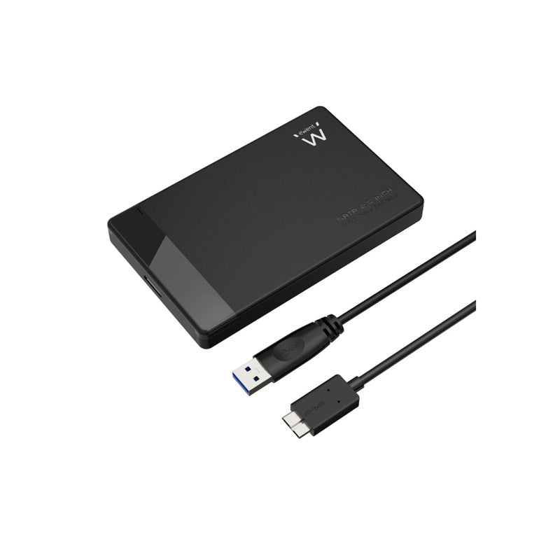 Ewent Caja Externa USB 3.2 - Instalacion sin Herramientas - Plug and Play - SATA 2.5"- Color Negro