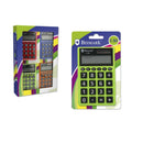 Bismark C-50 Calculadora Escolar de 8 Digitos - Funciones Basicas y Memoria - Alimentacion Solar y a Pilas - Colores Aleatorios Surtidos