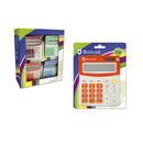 Bismark C-52 Calculadora Escolar de 8 Digitos - Funciones Basicas y Memoria - Alimentacion Solar y a Pilas - Colores Surtidos Aleatorios