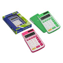 Bismark Calculadora Escolar de 8 Digitos - Tapa Dura - Funciones Basicas y Memoria - Alimentacion Solar y a Pilas - Colores Surtidos