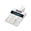 Casio FR-2650RC Calculadora Impresora de Sobremesa - Impresión en 2 colores - Pantalla de 12 Digitos - Función de reloj y calendario - Color Blanco
