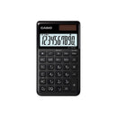Casio SL-1000SC Calculadora de Bolsillo - Pantalla Extragrande de 10 Digitos - Alimentacion Solar y Pilas - Color Negro