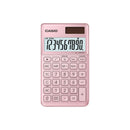 Casio SL-1000SC Calculadora de Bolsillo - Pantalla Extragrande de 10 Digitos - Alimentacion Solar y Pilas - Color Rosa