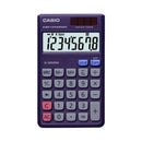 Casio SL-300VERA Calculadora de Bolsillo - Pantalla LC Extragrande de 8 Digitos - Funcion Conversor de Euros - Color Azul Oscuro