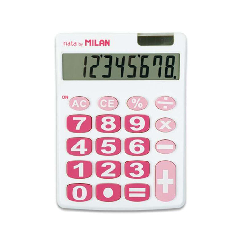 Milan Calculadora de Sobremesa 8 Digitos - Teclas Grandes - Apagado Automatico