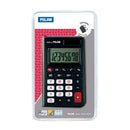 Milan Calculadora de Bolsillo 8 Digitos - 3 Teclas de Memoria y Raiz Cuadrada - Apagado Automatico - Incluye Funda - Color Negro