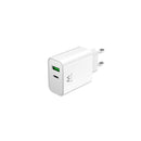 Ewent Cargador USB-C 30W - Carga Rapida y Segura - 1x USB-A - Color Blanco