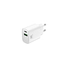 Ewent Cargador de Pared USB-C/PD + USB-A/QC 20W - Color Blanco