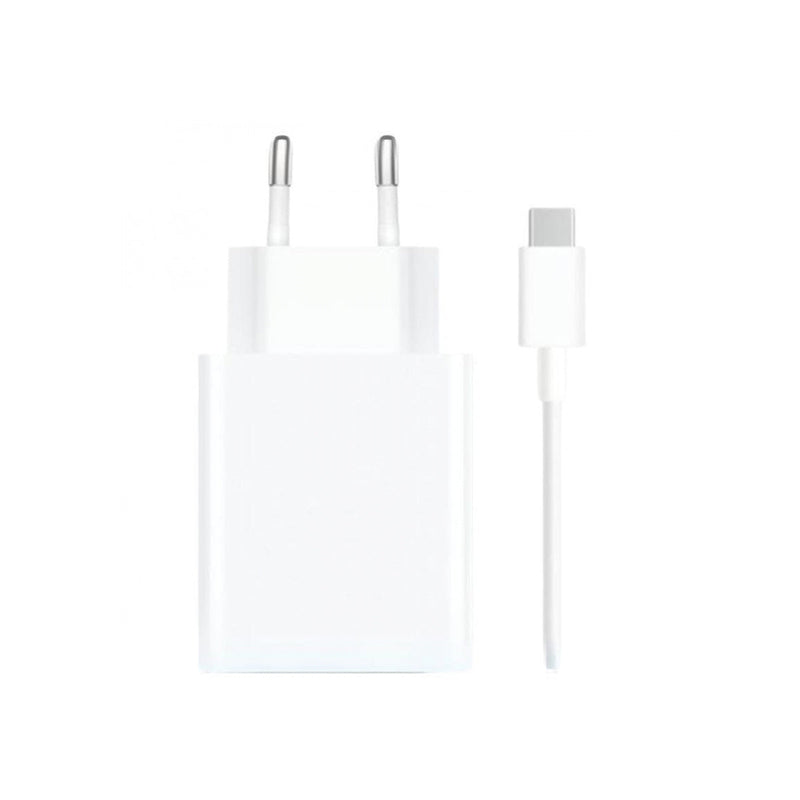 Xiaomi 120W HyperCharge Combo Cargador de Pared para Smartphone USB-A 120W + Cable - Identificacion Inteligente de Dispositivos - Color Blanco