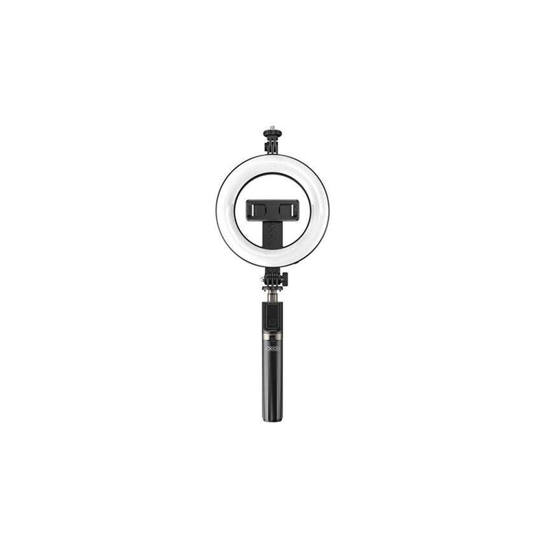 XO Tripode + Palo Selfie Bluetooth + Luz SS12 - Color Negro