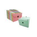 Bismark Maletin de Fuelle con 12 Departamentos A4 Polipropileno - Cierre de Broche - Colores Surtidos Pastel