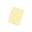Dohe Pack de 50 Subcarpetas de Cartulina - Tamaño Folio - Ranura para Fastener - Color Amarillo Claro